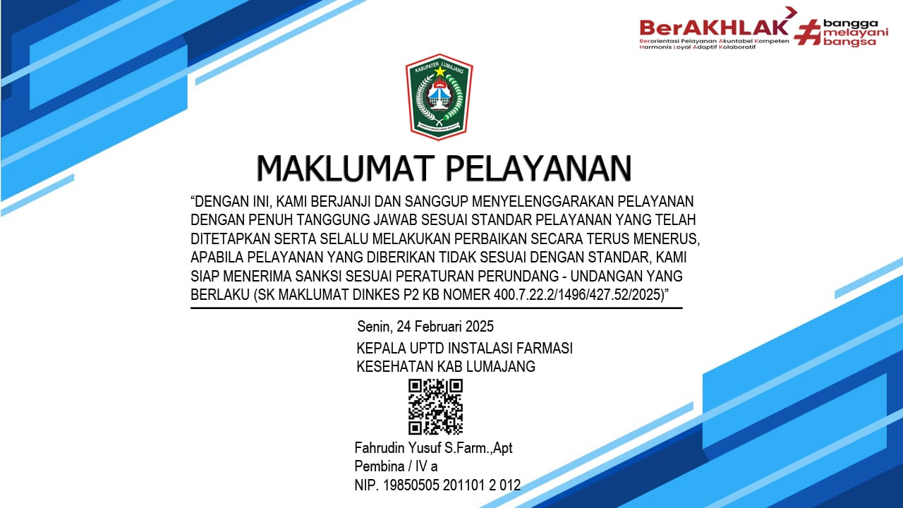 Maklumat Pelayanan UPTD IFK